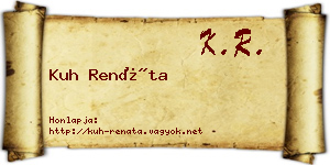 Kuh Renáta névjegykártya